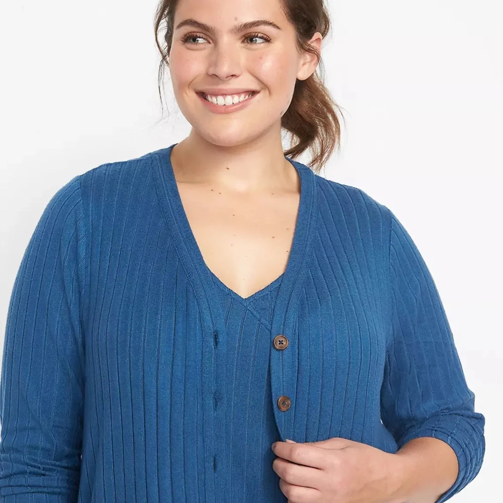 Lane Bryant LIVI Ribbed Hacci Midi Cardigan NWT Size 22/24